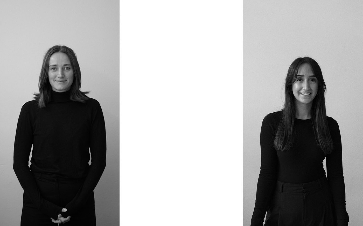 Schwarz-Weiß-Porträt von Lea Mager und Merve Duman-Antil